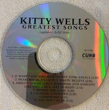 Load image into Gallery viewer, Kitty Wells : Greatest Songs (CD, Comp)
