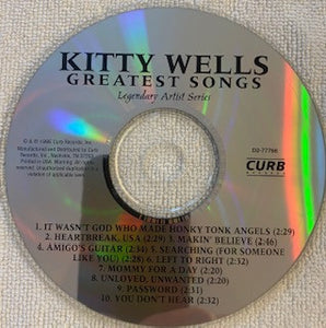 Kitty Wells : Greatest Songs (CD, Comp)