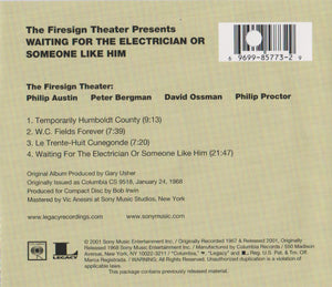 The Firesign Theater* : Waiting For The Electrician Or Someone Like Him (CD, Album, RE, RM)