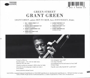 Grant Green : Green Street (CD, Album, RE, RM)