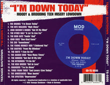 Load image into Gallery viewer, Various : I'm Down Today (Moody &amp; Brooding Teen Misery Garage Rock Lowdown - 1965-67) (CD, Comp)
