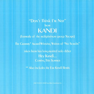 Kandi : Don't Think I'm Not (CD, Maxi)