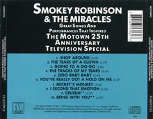 Load image into Gallery viewer, Smokey Robinson And The Miracles* : Great Songs And Performances That Inspired The Motown 25th Anniversary Television Special (CD, Comp, RE)
