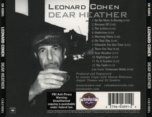 Load image into Gallery viewer, Leonard Cohen : Dear Heather (CD, Album)
