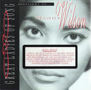 Nancy Wilson : Spotlight On... Nancy Wilson (CD, Comp, Promo, RM)