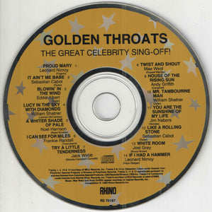 Various : Golden Throats: The Great Celebrity Sing-Off! (CD, Comp, RE, RM)