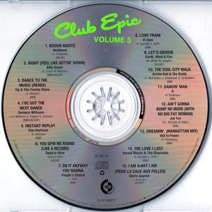 Various : Club Epic (A Collection Of Classic Dance Mixes) Volume 3 (CD, Comp, RM)