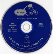 Load image into Gallery viewer, Dinah Washington With Eddie Chamblee And Orchestra : Dinah Sings Bessie Smith (CD, Album, RE, RM)
