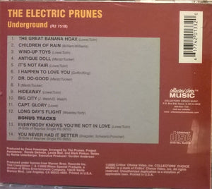 The Electric Prunes : Underground (CD, Album, RE)