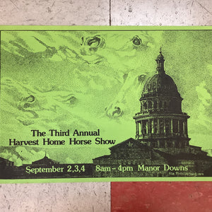 3rd Annual Harvest Home Horse Show at Manor Downs - 1975 (Poster)