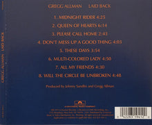 Load image into Gallery viewer, Gregg Allman : Laid Back (CD, Album, RE, RM)
