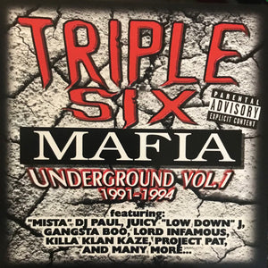 Triple Six Mafia* : Underground Vol. 1 (1991-1994) (CD, Comp, RE)
