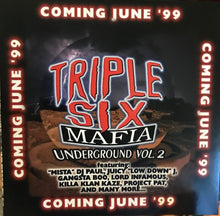 Load image into Gallery viewer, Triple Six Mafia* : Underground Vol. 1 (1991-1994) (CD, Comp, RE)
