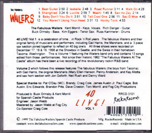 The Fabulous Wailers : 40 Live!  Volume One (CD)