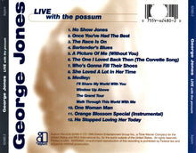 Load image into Gallery viewer, George Jones (2) : Live With The Possum (HDCD, Album, Promo)
