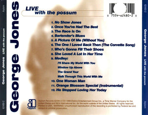 George Jones (2) : Live With The Possum (HDCD, Album, Promo)