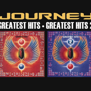 the album cover for Journey - Greatest Hits 1 and 2