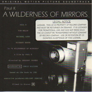 Paul K* : A Wilderness Of Mirrors - Original Motion Picture Soundtrack (CD, Album)