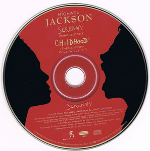 Michael Jackson Duet With Janet Jackson : Scream / Childhood (CD, Maxi, Promo)