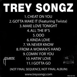 Trey Songz : Trey Songz (Not Final Sequence, Not Final Album) (CD, Album, Promo)