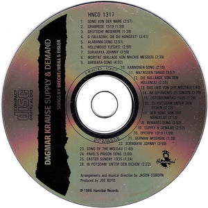 Buy Dagmar Krause : Supply & Demand - Songs By Brecht/Weill