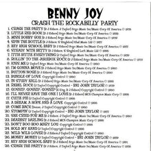 Load image into Gallery viewer, Benny Joy : Crash The Rockabilly Party (CD, Comp)
