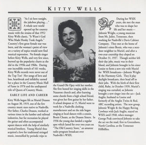 Kitty Wells : The Country Music Hall Of Fame (CD, Comp, RP)