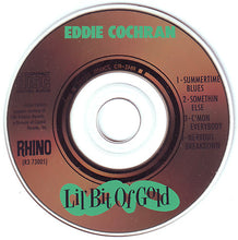 Load image into Gallery viewer, Eddie Cochran : Lil' Bit Of Gold (CD, Mini, Comp)
