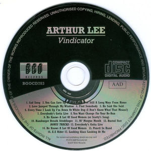 Arthur Lee : Vindicator (CD, Album, RE, RM)