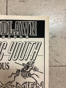 Sonic Youth at Woodlawn Theatre - 1987 (Poster)