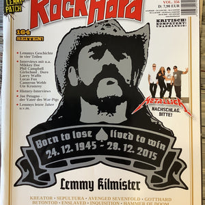 Rock Hard - Lemmy Kilmister cover - January 2017, Vol. 356 (magazine)