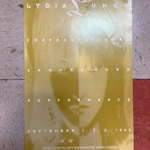 Lydia Lunch Texas Tour - 1992 (Poster)