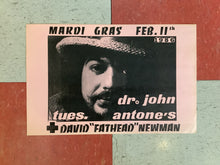Load image into Gallery viewer, Mardi Gras with Dr. John at Antone's - 1986 (Poster)
