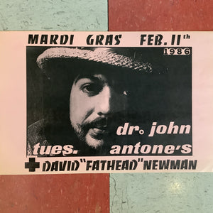 Mardi Gras with Dr. John at Antone's - 1986 (Poster)