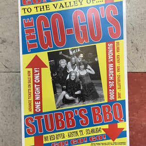 The Go-Go's at Stubb's BBQ - 2006 (Poster)