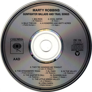Marty Robbins : Gunfighter Ballads And Trail Songs (CD, Album, RE)
