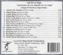 Load image into Gallery viewer, Leti De La Vega : Canciones De La Familia De La Vega (Songs Of The De La Vega Family) (CD, Album)
