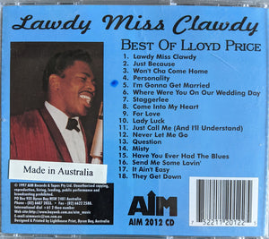 Lloyd Price : Lawdy Miss Clawdy (Best Of Lloyd Price) (CD, Comp)