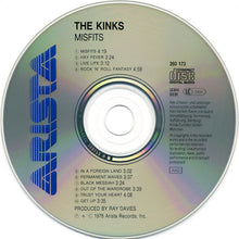 Load image into Gallery viewer, The Kinks : Misfits (CD, Album, RE)
