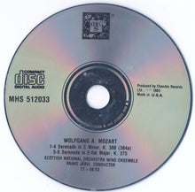 Load image into Gallery viewer, Wolfgang Amadeus Mozart - Scottish National Orchestra Wind Ensemble, Paavo Järvi : Serenades, K. 388 &amp; 375 (CD, Album, RE, RP)
