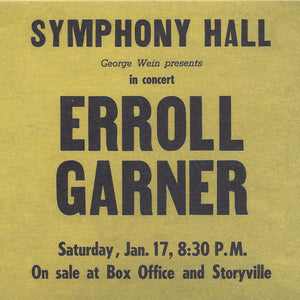 Erroll Garner : Symphony Hall Concert (CD, Album)