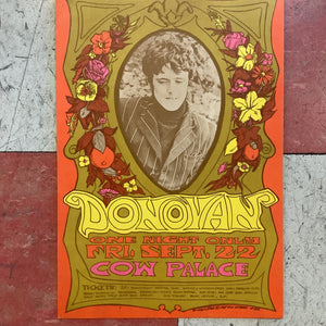 Donovan at Cow Palace - 1967 (Postcard)