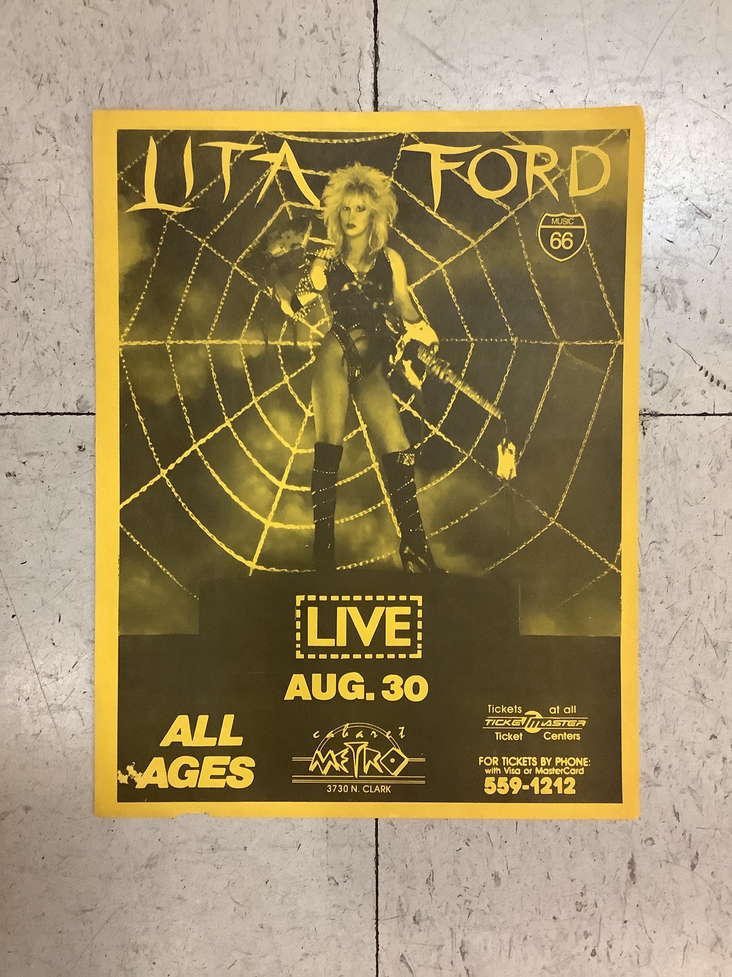 Lita Ford at Cabaret Metro - 1983 (Poster) – Antone's Record Shop Lita Ford at Cabaret Metro - 1983 (Poster) – Antone's Record Shop
