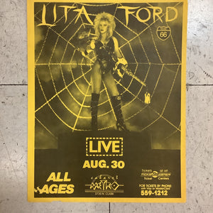 Lita Ford at Cabaret Metro - 1983 (Poster)