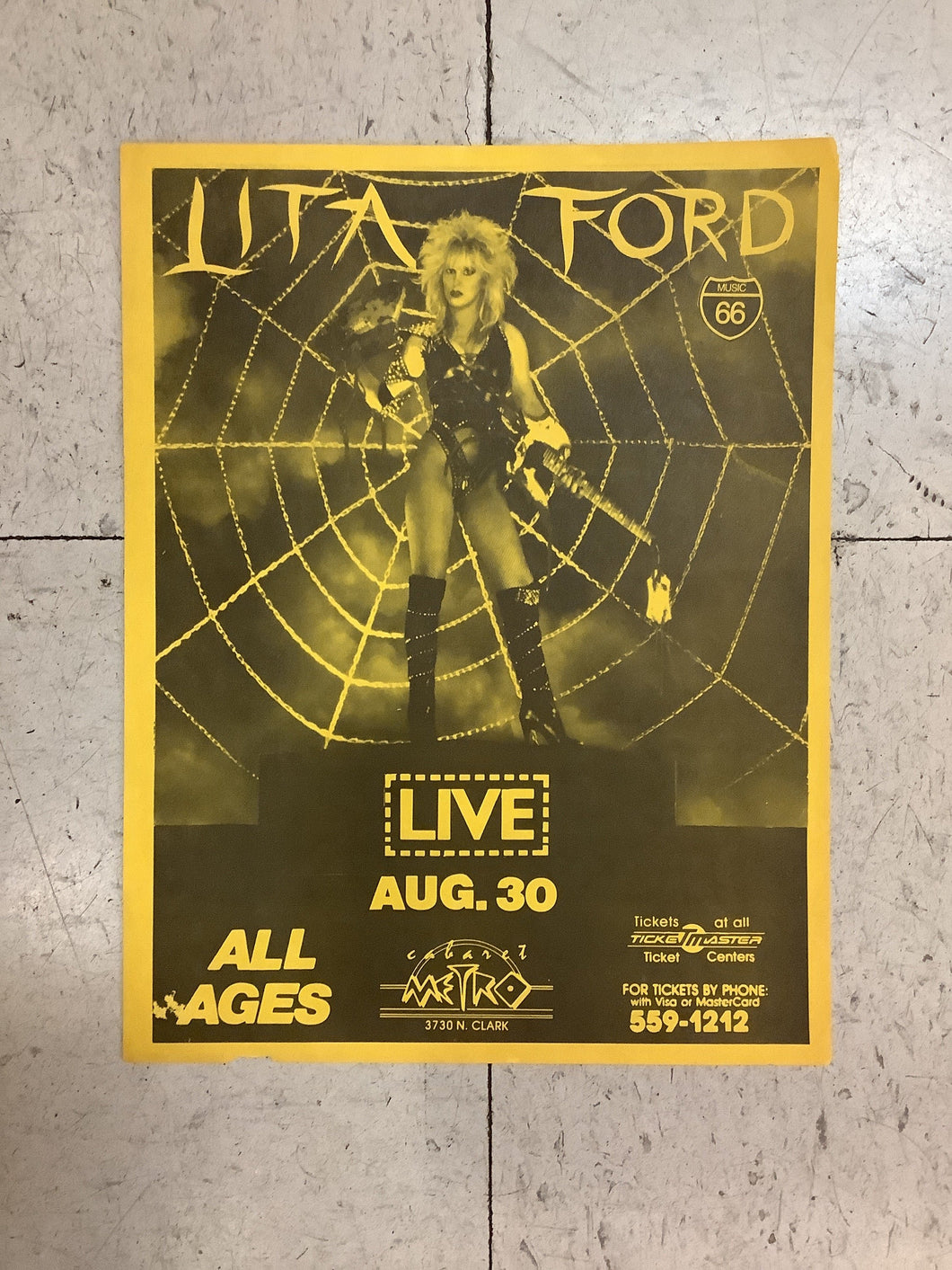 Lita Ford at Cabaret Metro - 1983 (Poster)