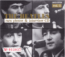 Load image into Gallery viewer, The Beatles : Rare Photos &amp; Interview CD (Vol. 2) (CD, Ltd, Num)
