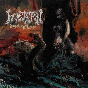 the album cover for Incantation - Dirges Of Elysium (Uk)
