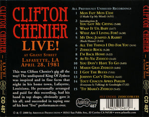 Clifton Chenier : Live! At Grant Street (CD, Album)