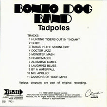 Load image into Gallery viewer, Bonzo Dog Band* : Tadpoles (CD, Album, RE)
