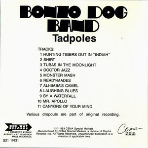 Bonzo Dog Band* : Tadpoles (CD, Album, RE)